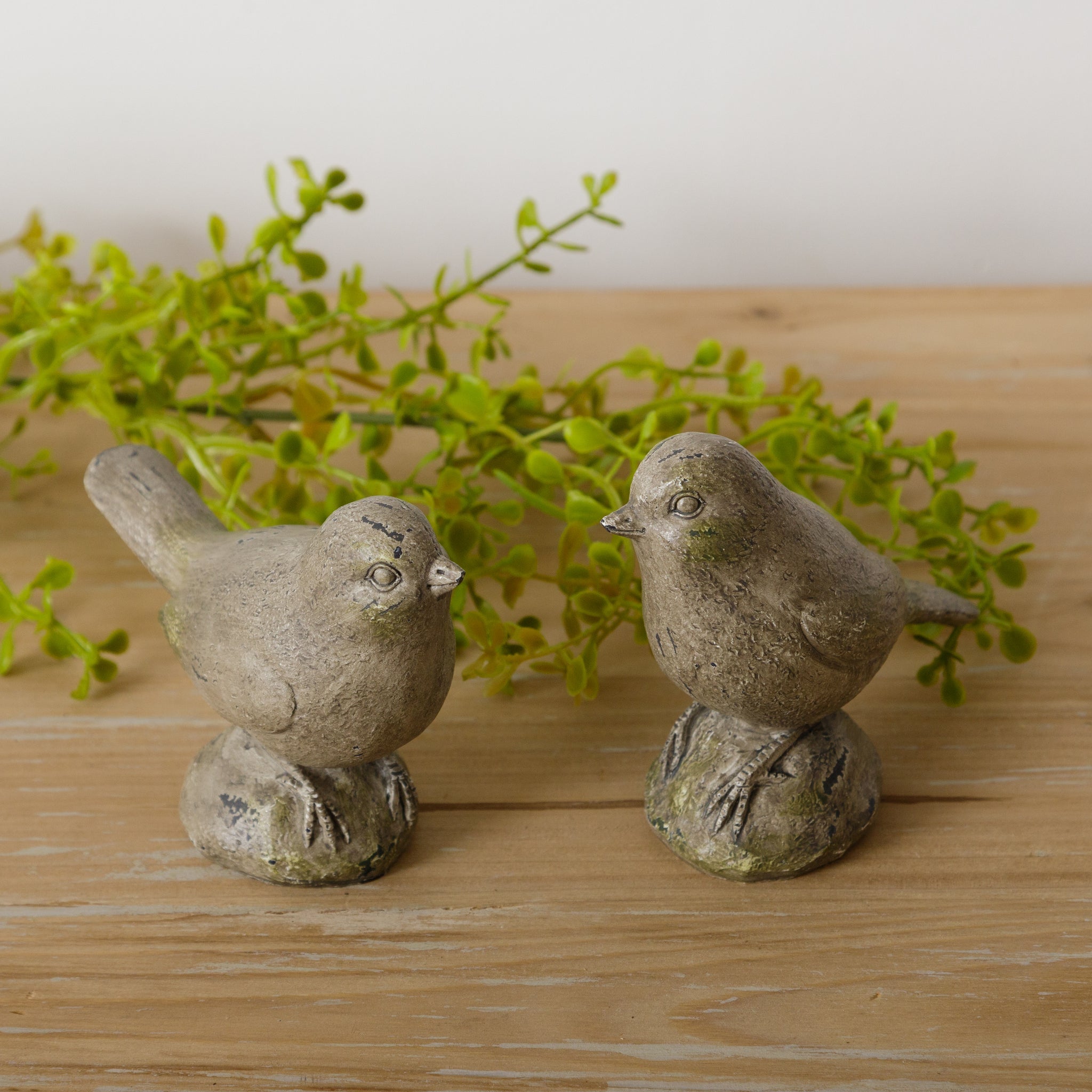 Cement Finished Birds (S/2)