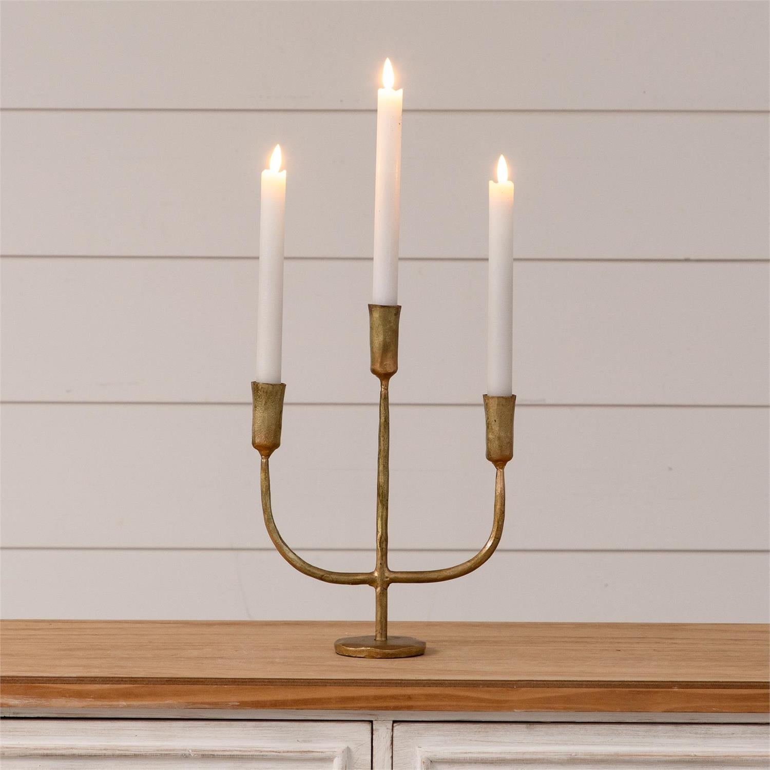 Antique Gold Taper Candelabra