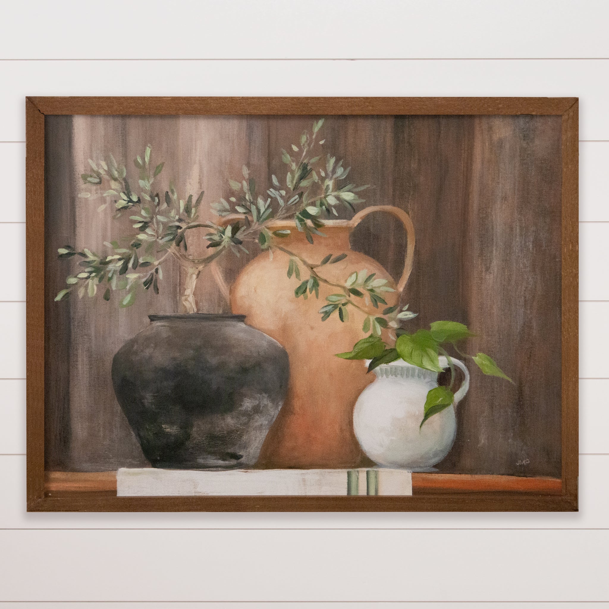 Framed Print - Terracotta Pottery Vignette