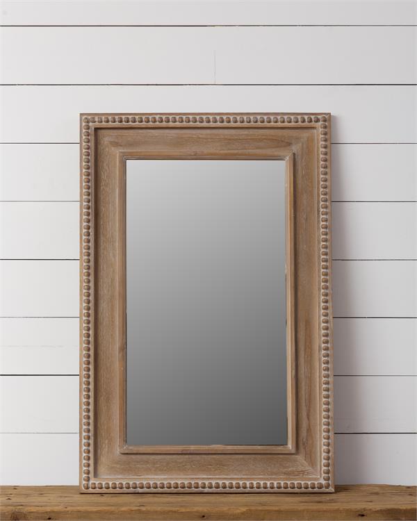 Beaded Rectangle Mirror