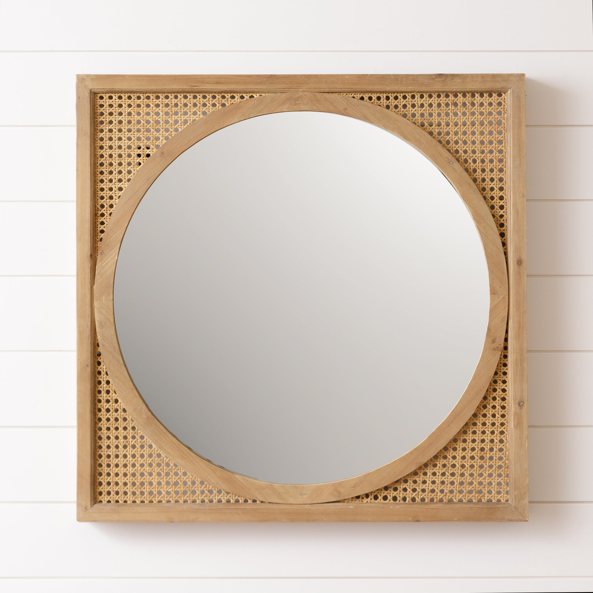 Caning Framed Mirror