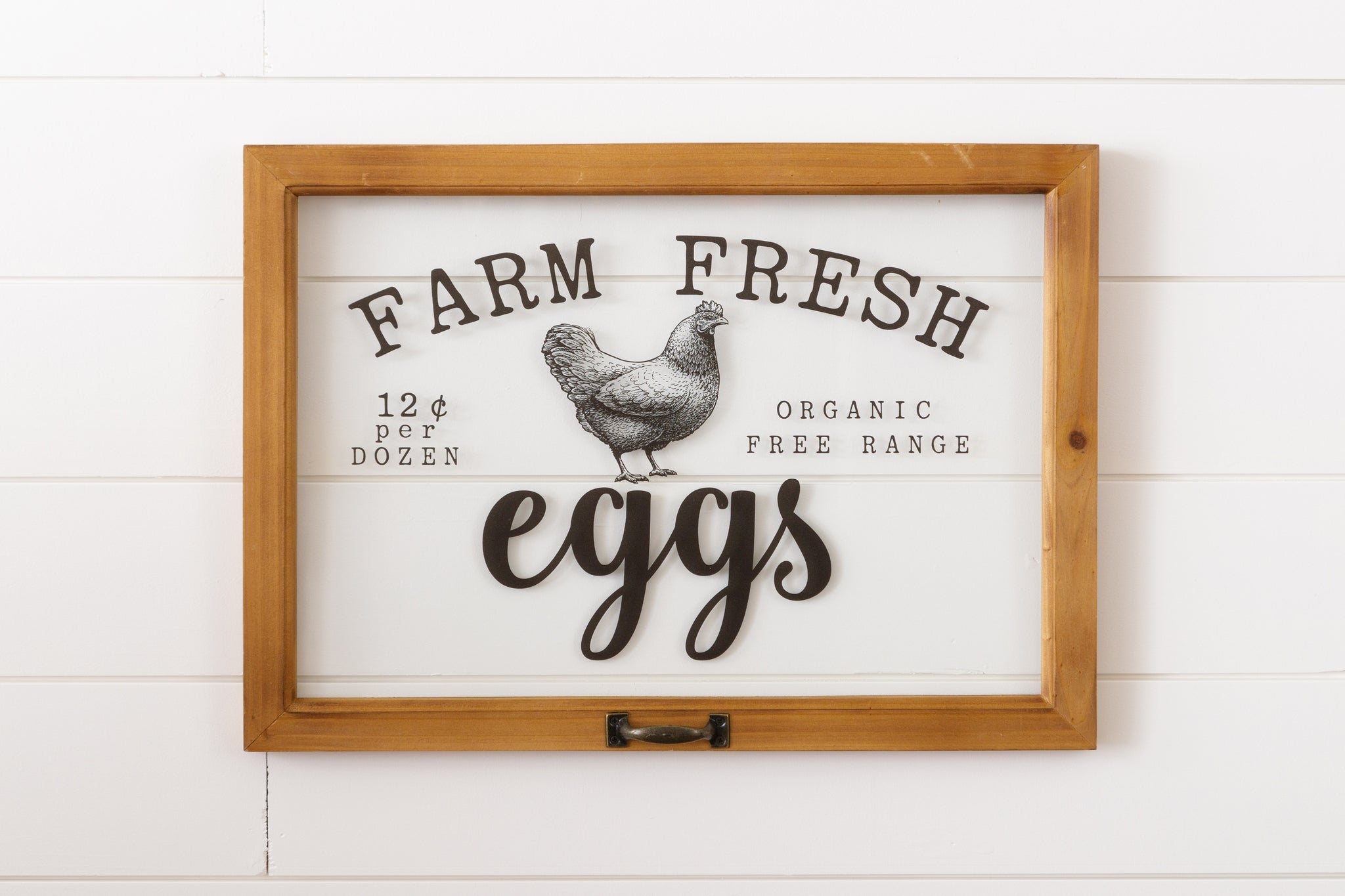 Farm Fresh Eggs Window Wall Art