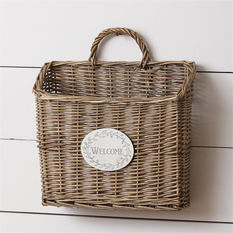 Hanging Welcome Wall Basket