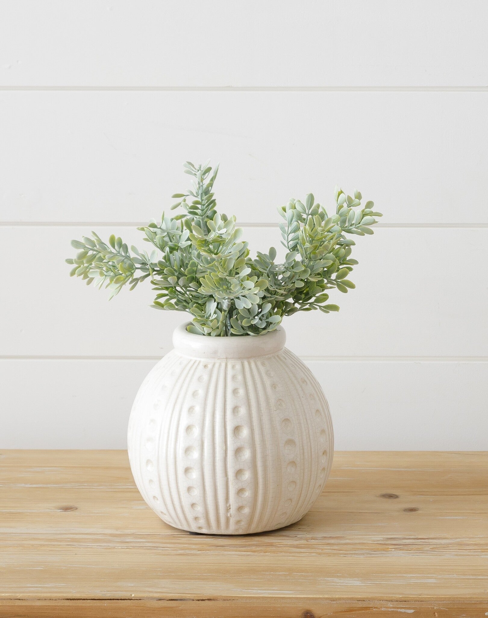 Sea Urchin Crackle Pottery Vase