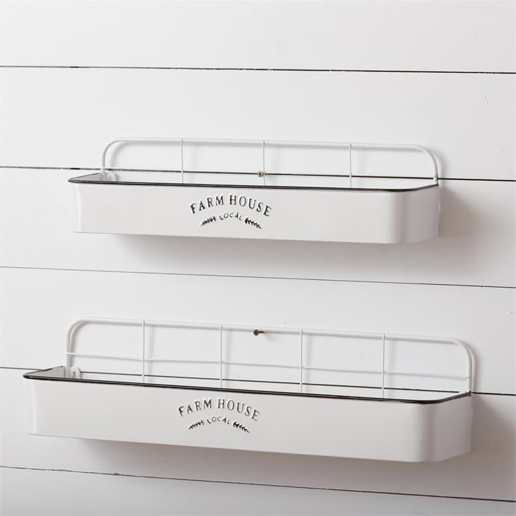 Metal Farmhouse Shelves (S/2)