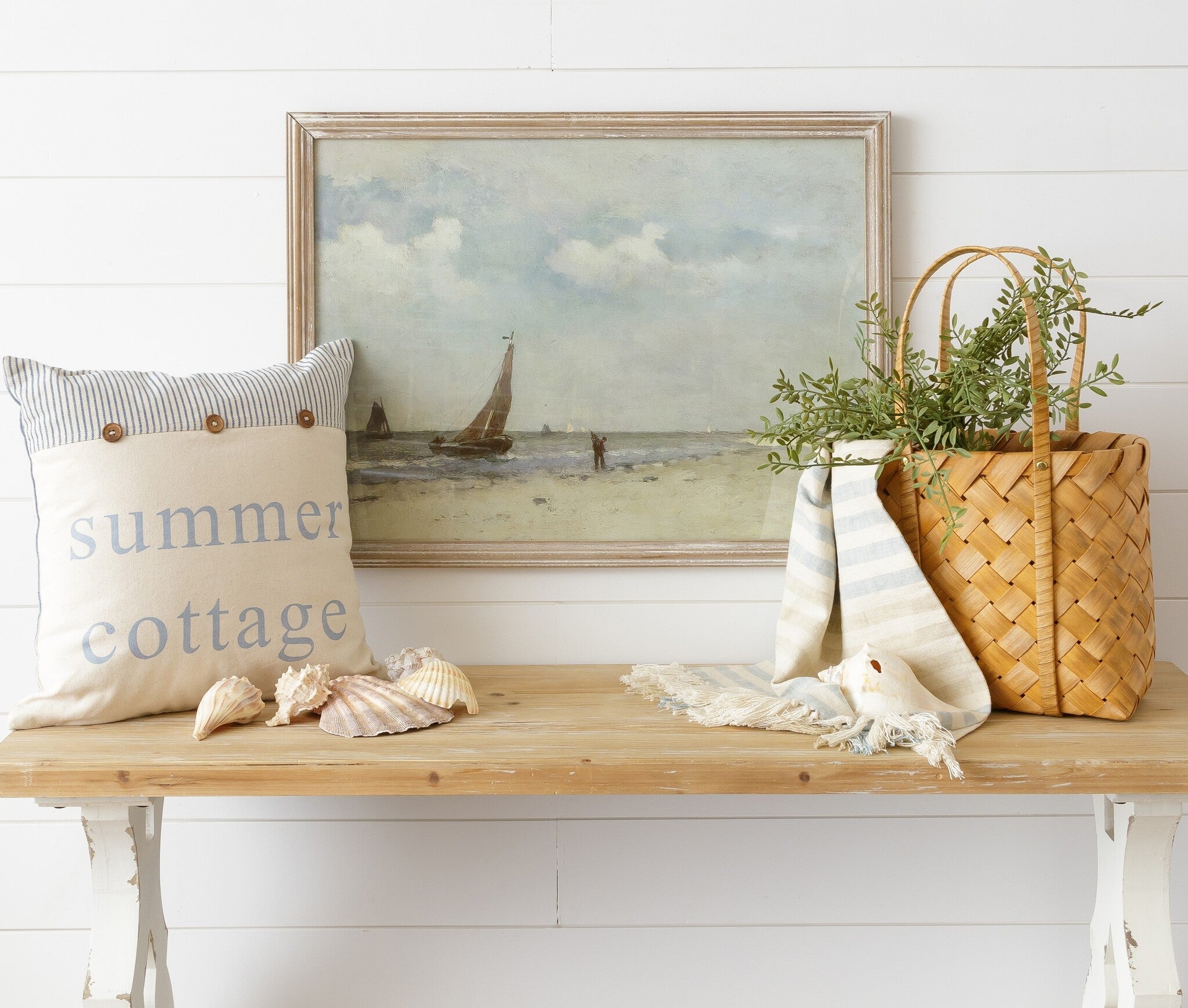 Vintage Coast Framed Print