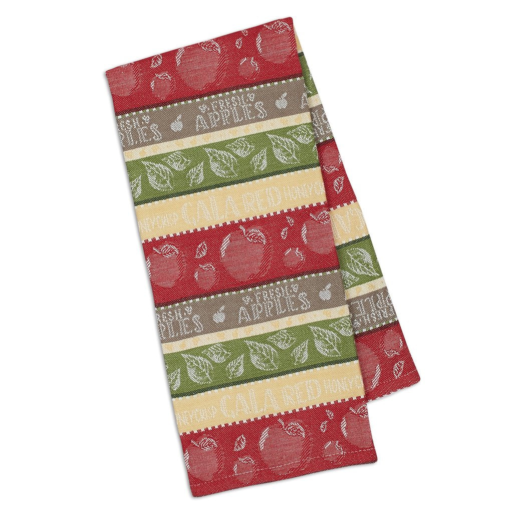 Apple Stripe Jacquard Dishtowel