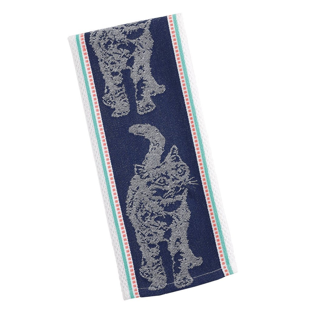 Cat Jacquard Dishtowel