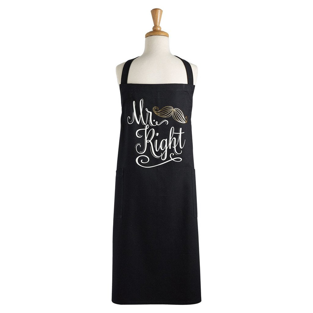 Mr. Right Printed Chef's Apron (5609842933917)
