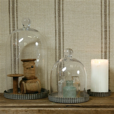 Corrugated Metal Trays (S/3)