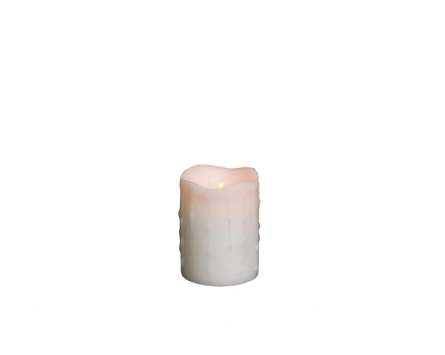 LED Wax Dripping Pillar Candle (5609975152797)
