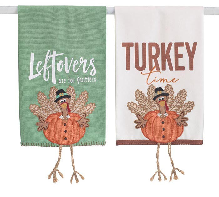 Humorous Kitchen Towels w/ Legs (S/2)