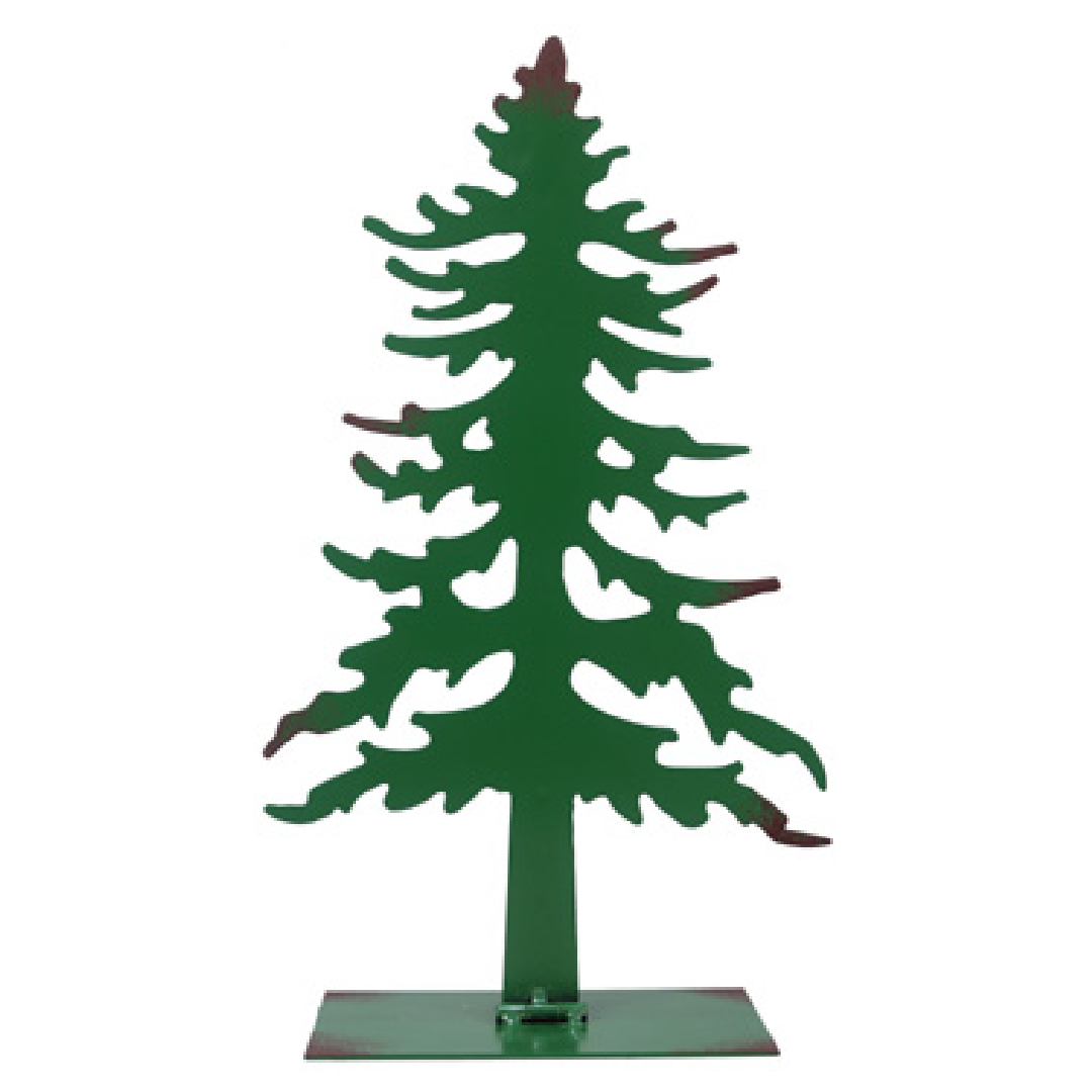13.25" Snow Drift Green Tabletop Tree