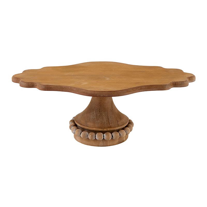 Scalloped Vintage Cake Stand (Oval)