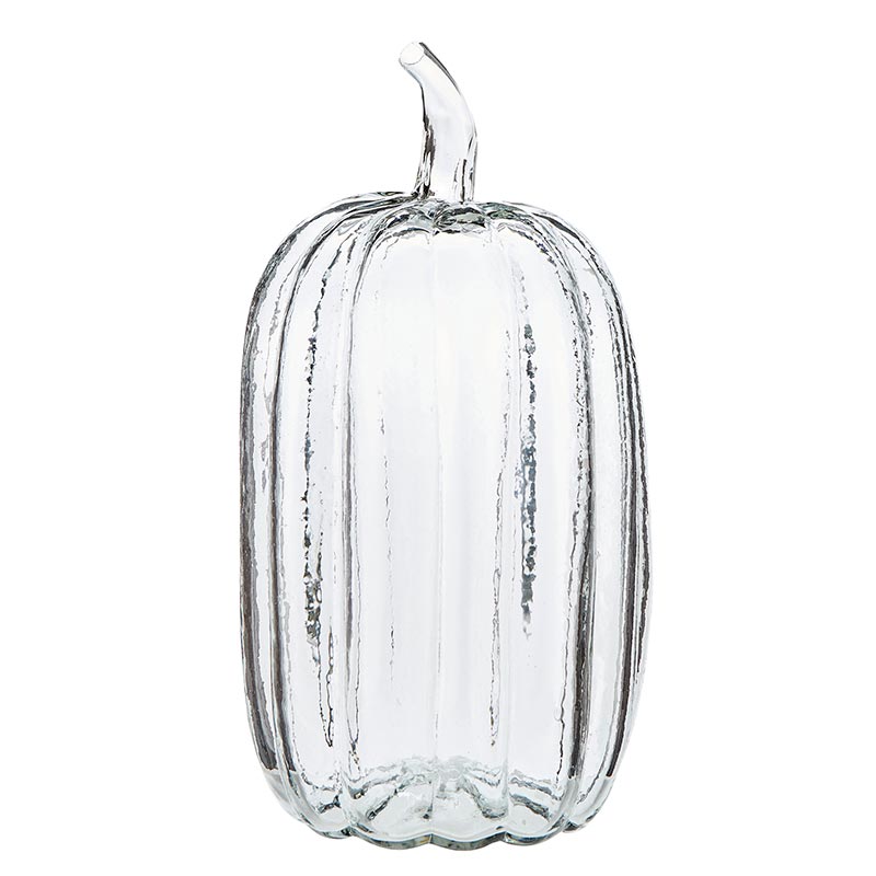 Tall Large Glass Pumpkin