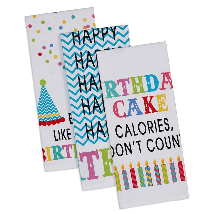 Birthday! Printed Dishtowels