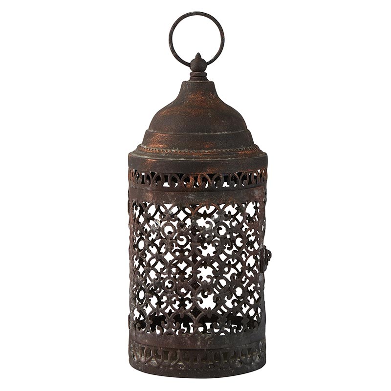 Iron Trellis Lantern (Lg)