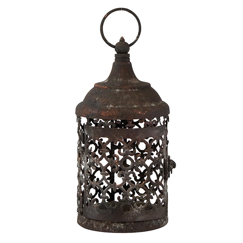 Iron Trellis Lantern (Sm)