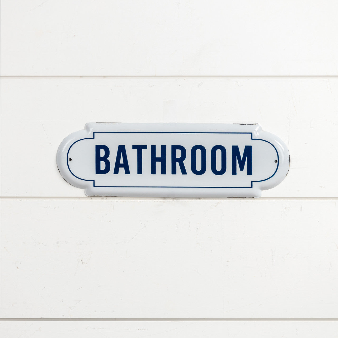 Enamel "Bathroom" Plaque