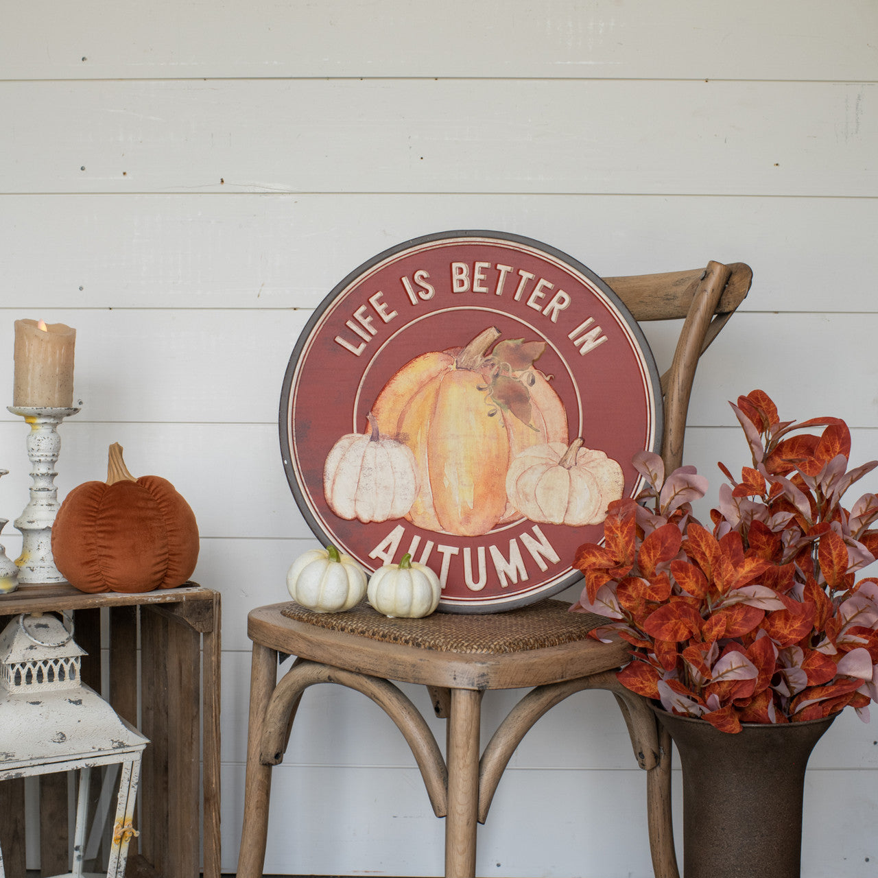 16" Better In Autumn Wall Art