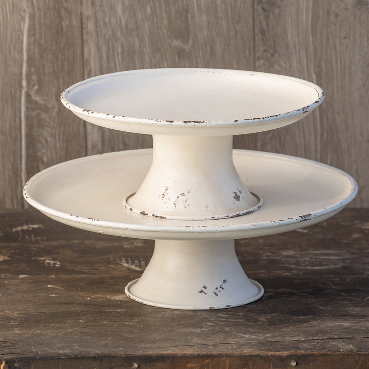 SHABBY CHIC PEDESTALS (S/2)