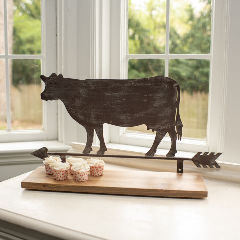 Metal Cow Weathervane