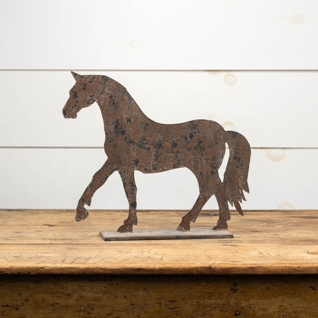 Chippy Metal Horse Silhouette