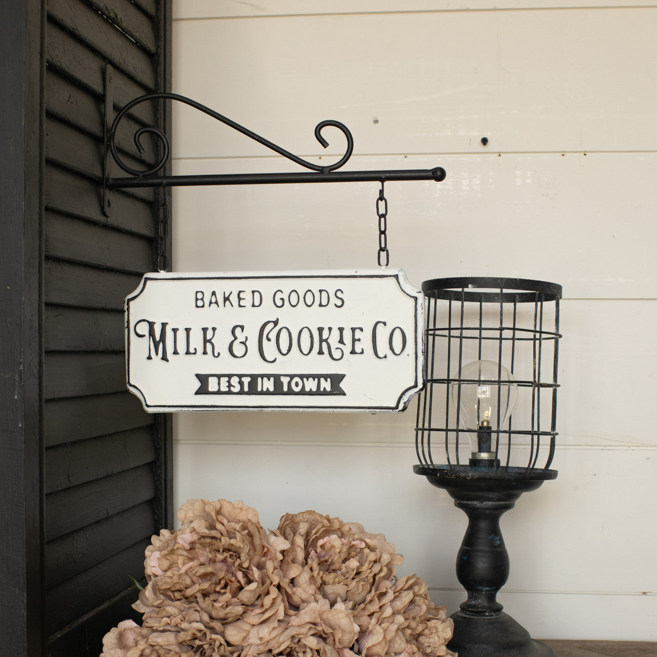 Milk & Cookie Co. Sign w/ Bracket