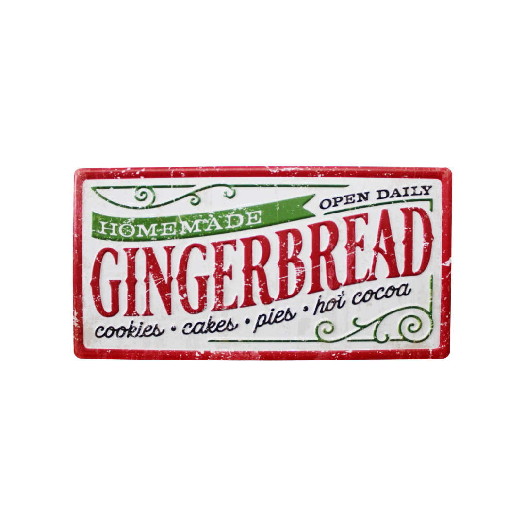 Homemade Gingerbread Sign