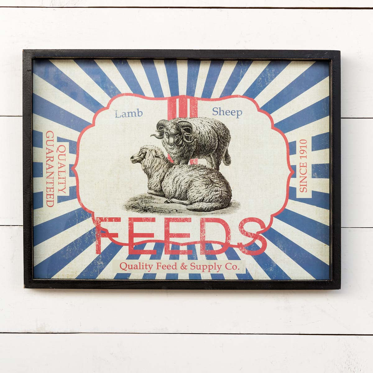 Framed Sheep Feed-sack