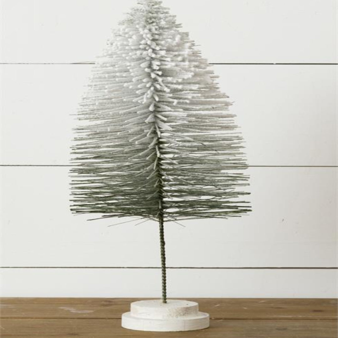 Stem Bottle Brush Tree w/ Base - Large