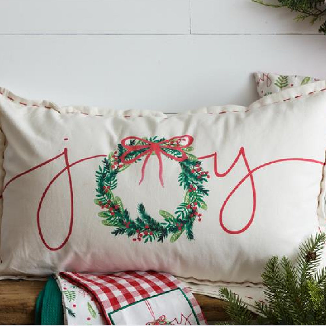 Joy Holiday Pillow