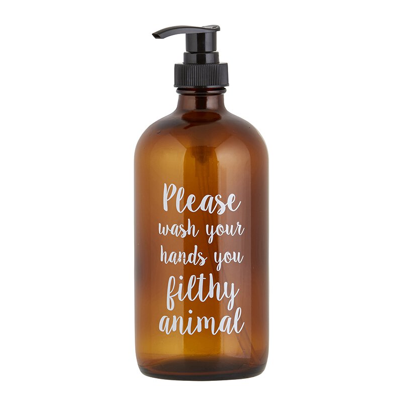 "Filthy Animal" Amber Bottle