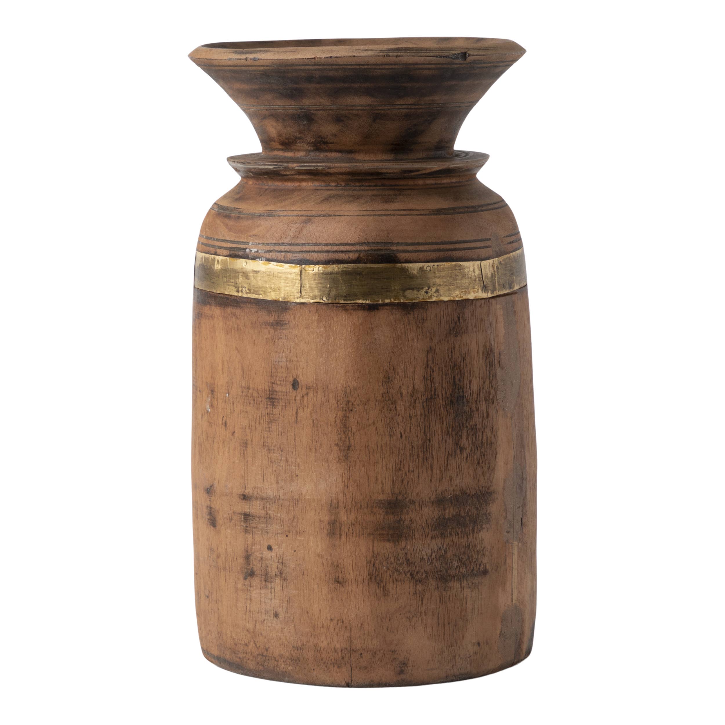 Reclaimed Wooden Oil / Grain Vase (Medium)