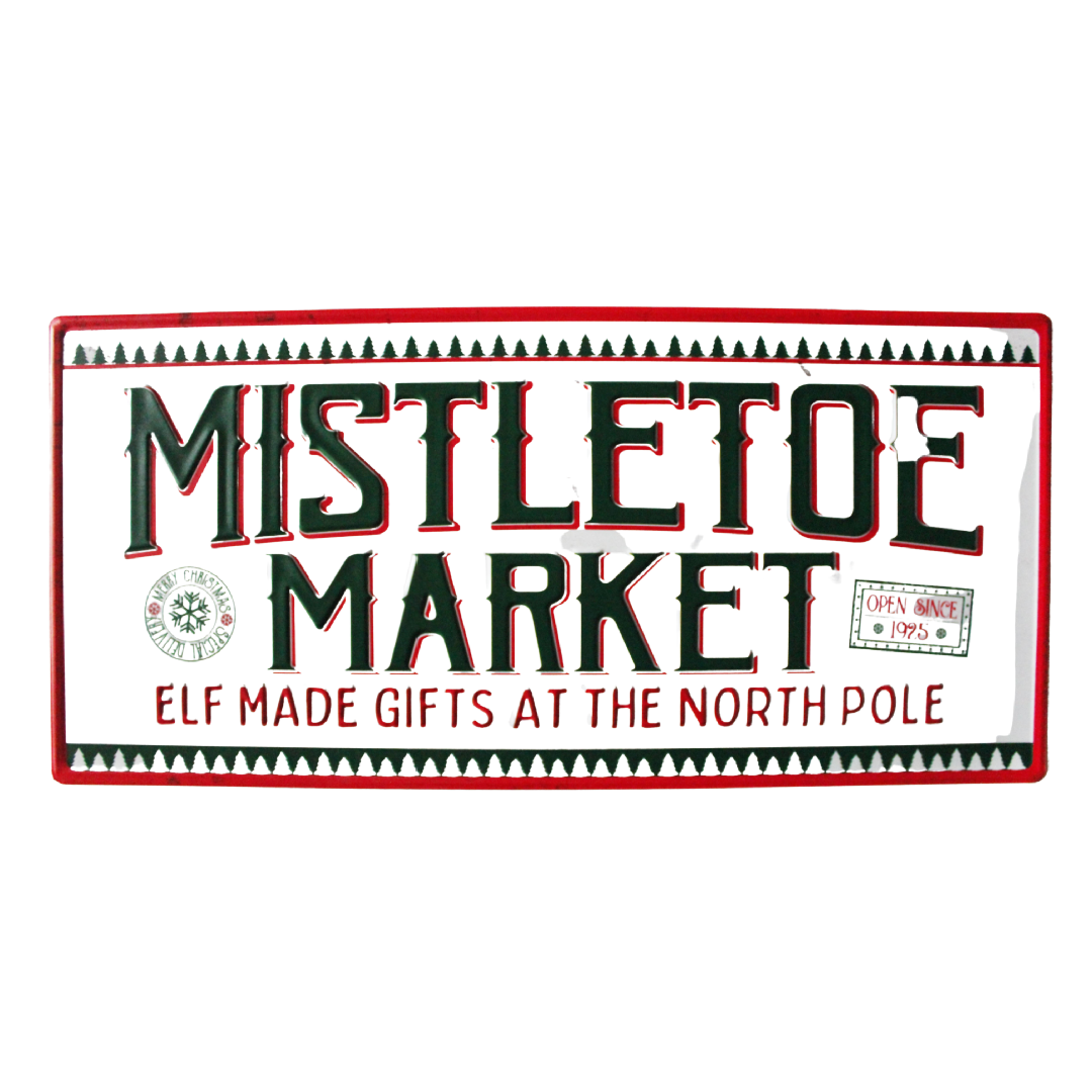 Mistletoe Market Sign