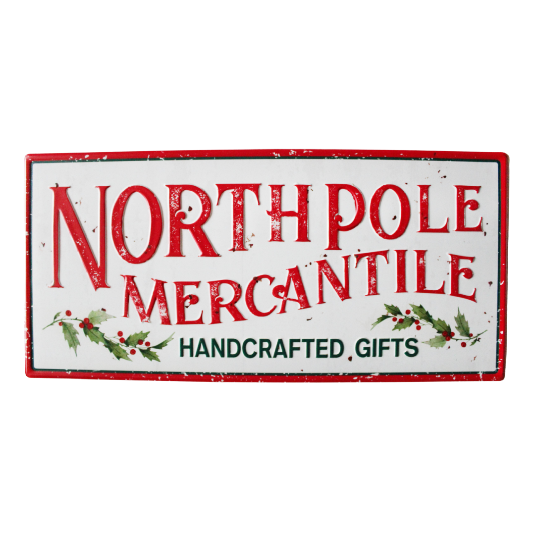North Pole Mercantile Sign