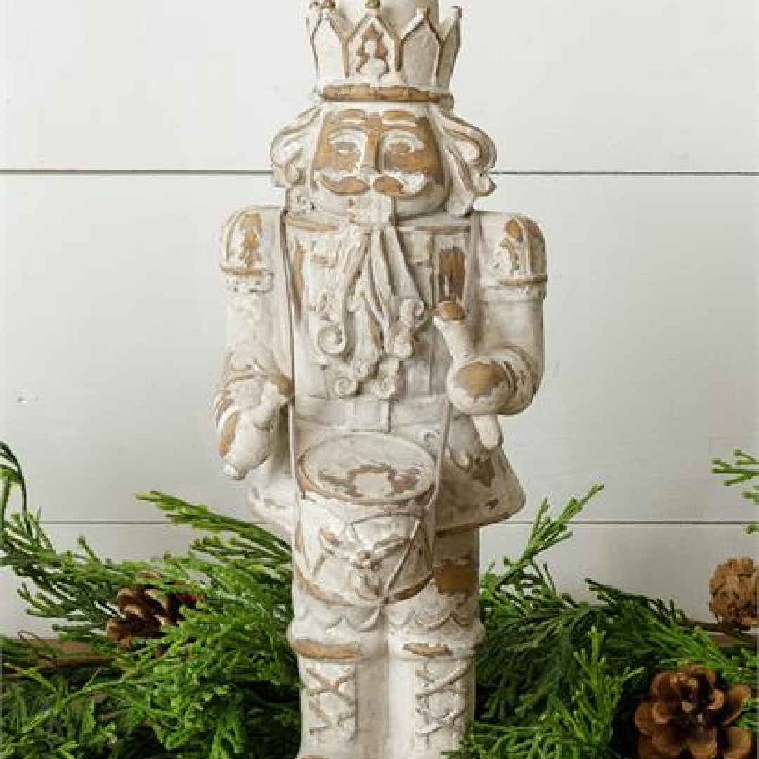 Shabby Chic Nutcracker w/ Drum