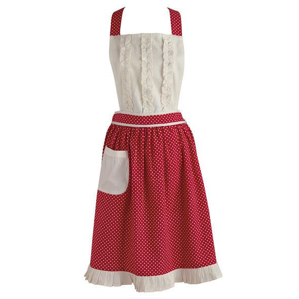 Red Polka Dot Apron (5609844277405)