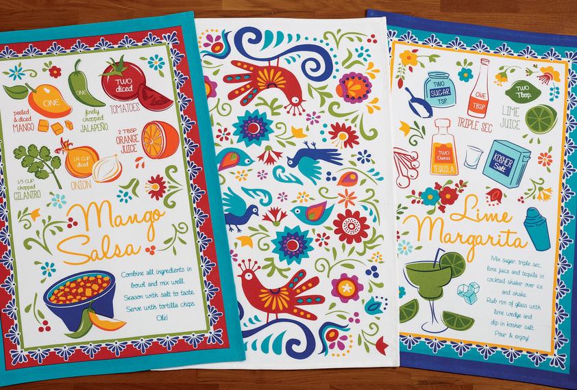 Baja Cantina Printed Dishtowels