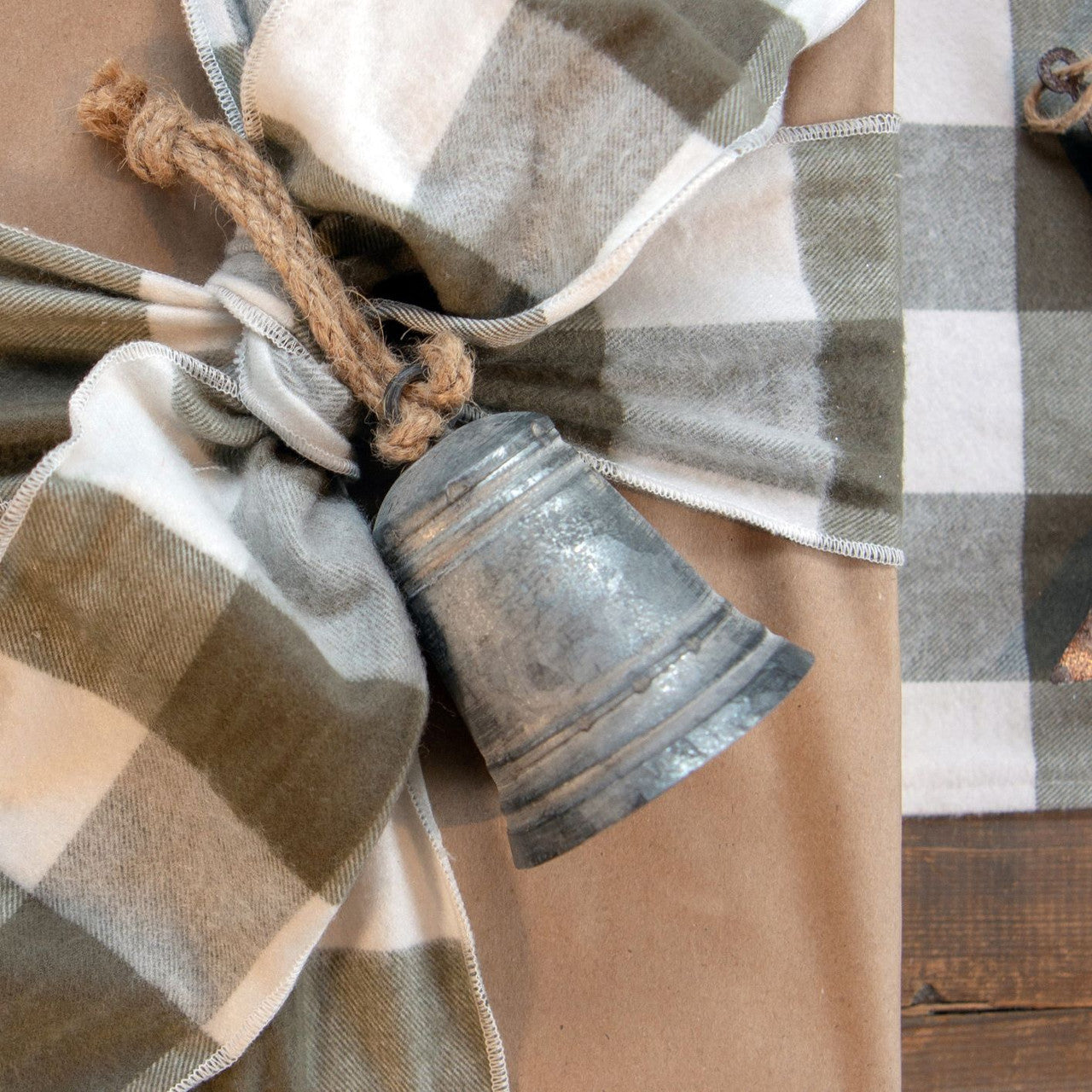 4" Rustic Holiday Filigree Bell