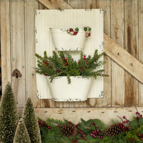 Distressed Two Tiered Wall Tubs