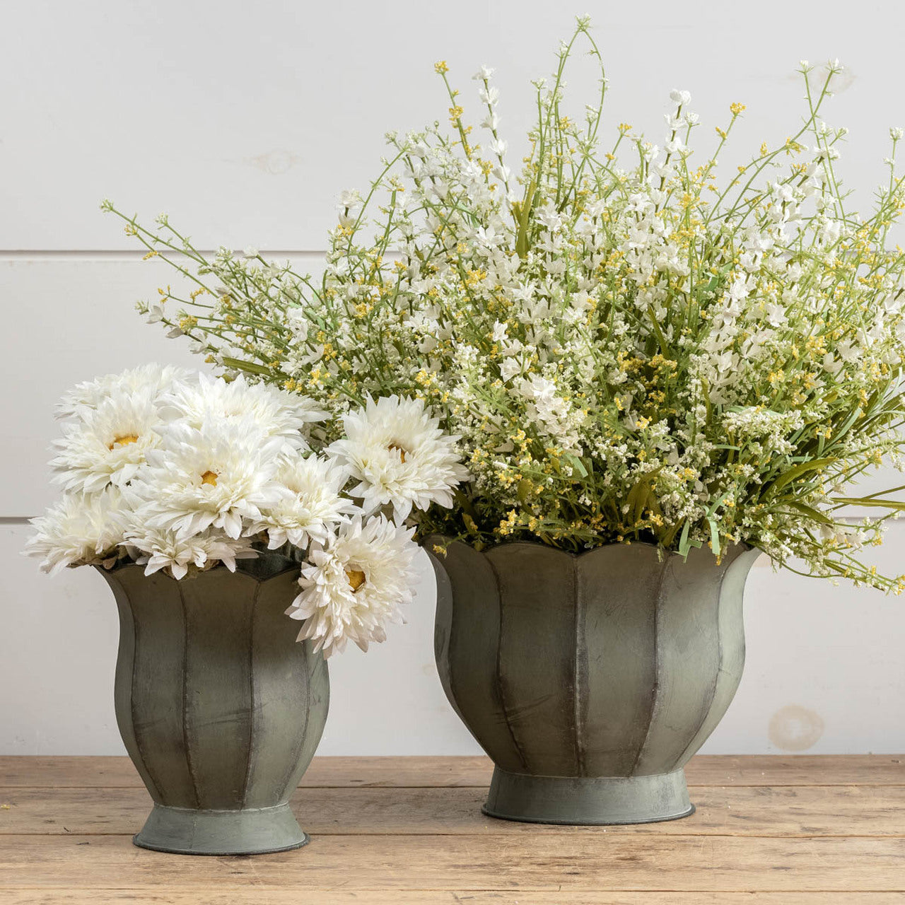 Scalloped Planters (S/2)