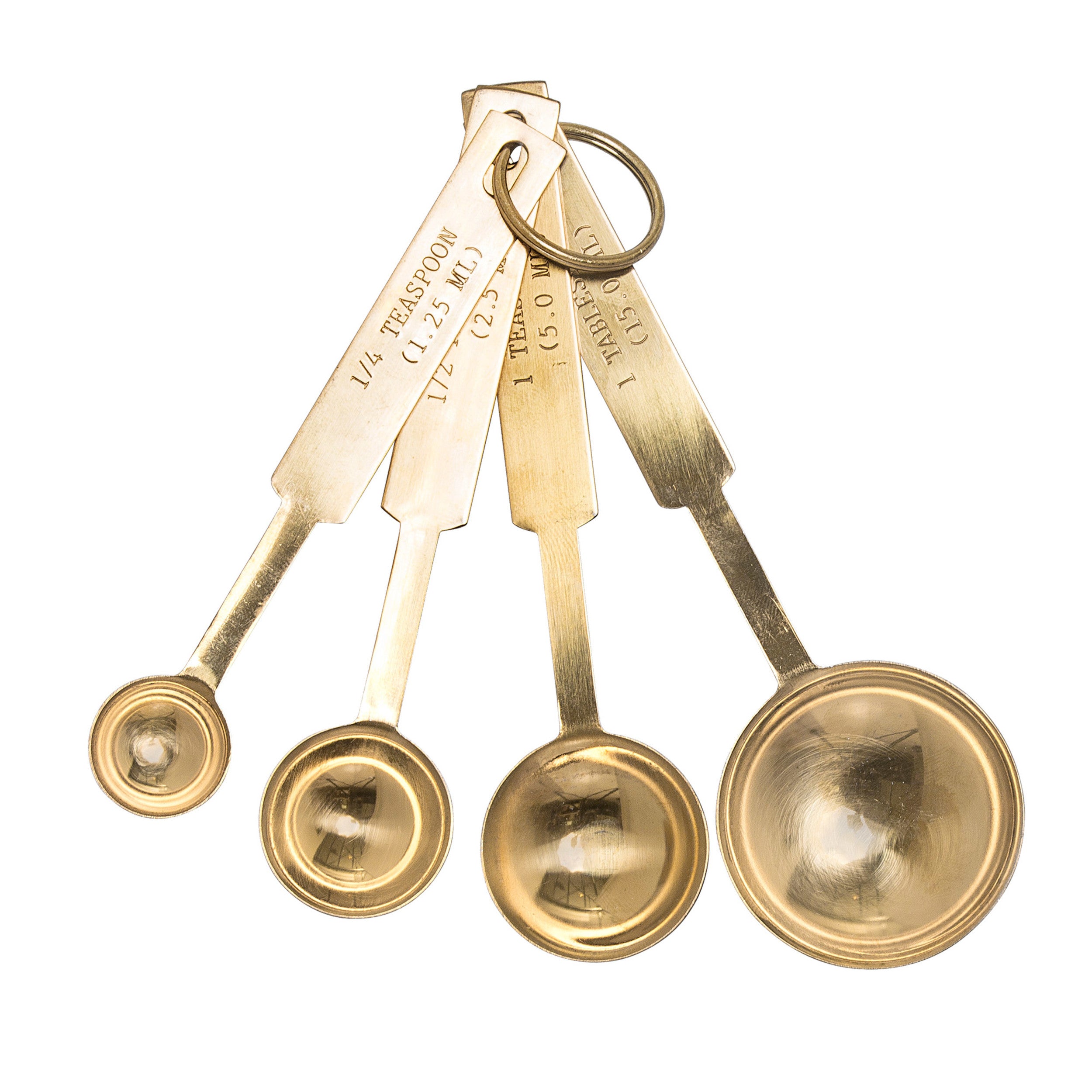 Stainless Steel Measuring Spoons - Gold