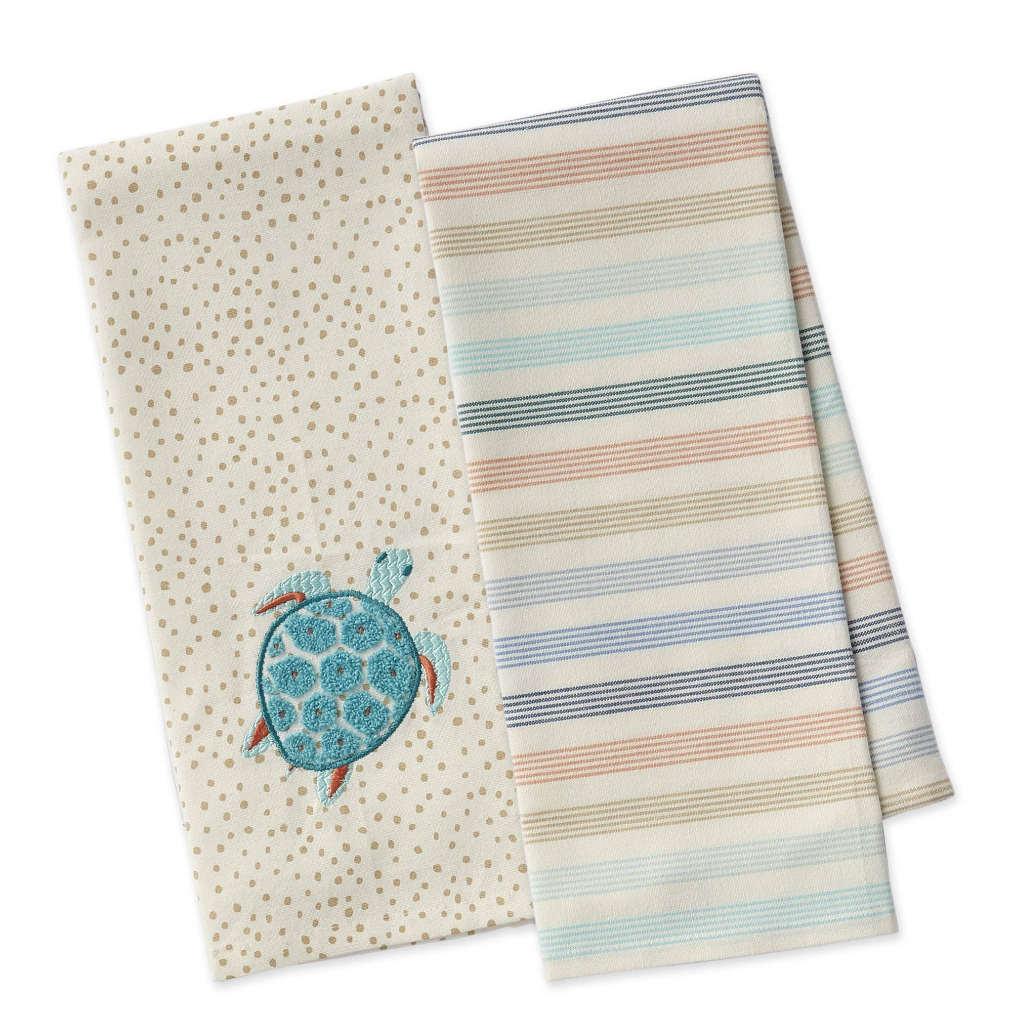 Beach Turtle Dishtowel (S/2)