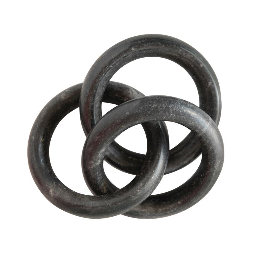 Black Marble Circle Links