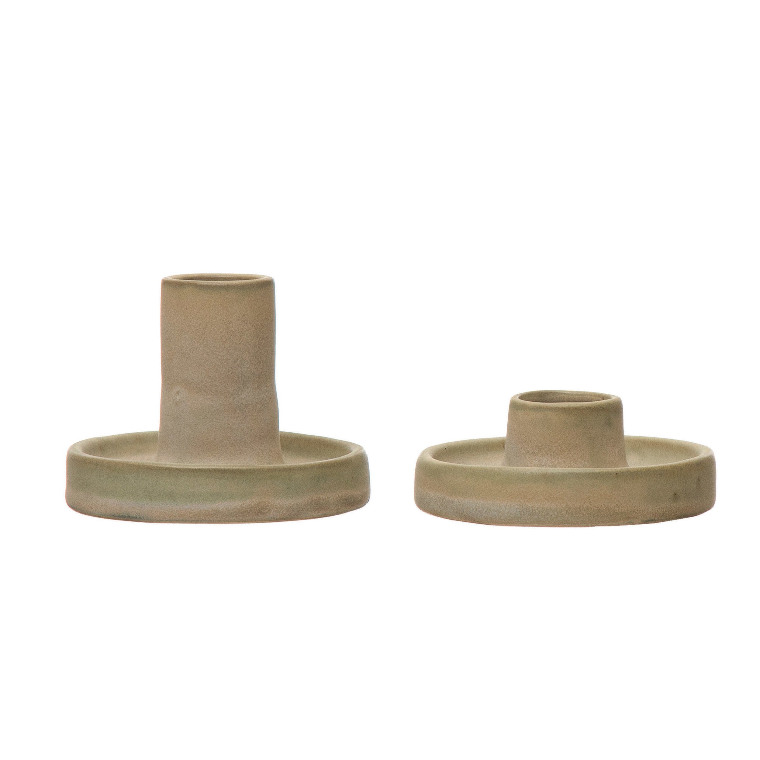 Stoneware Taper Holders (S/2)