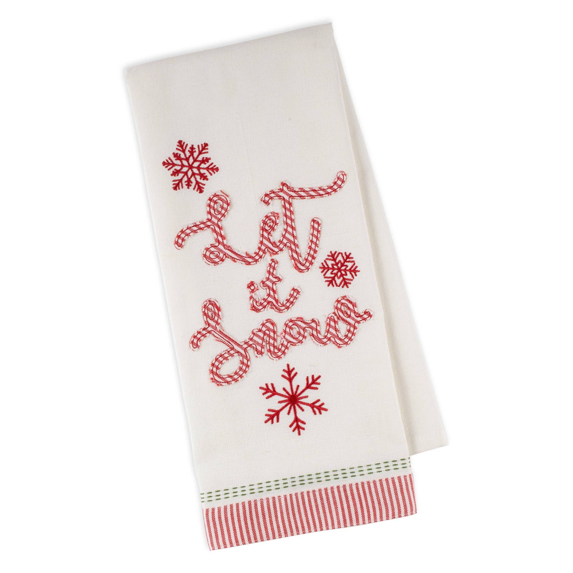 Let It Snow Embellished Towel