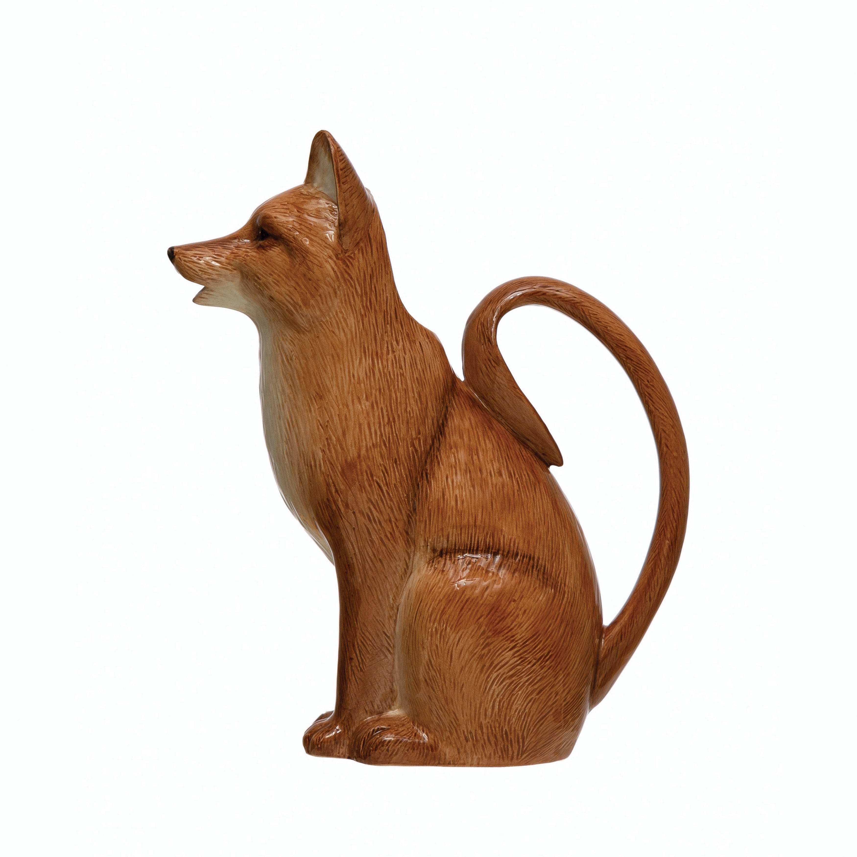 Hand-painted Nature's Fox Pitcher