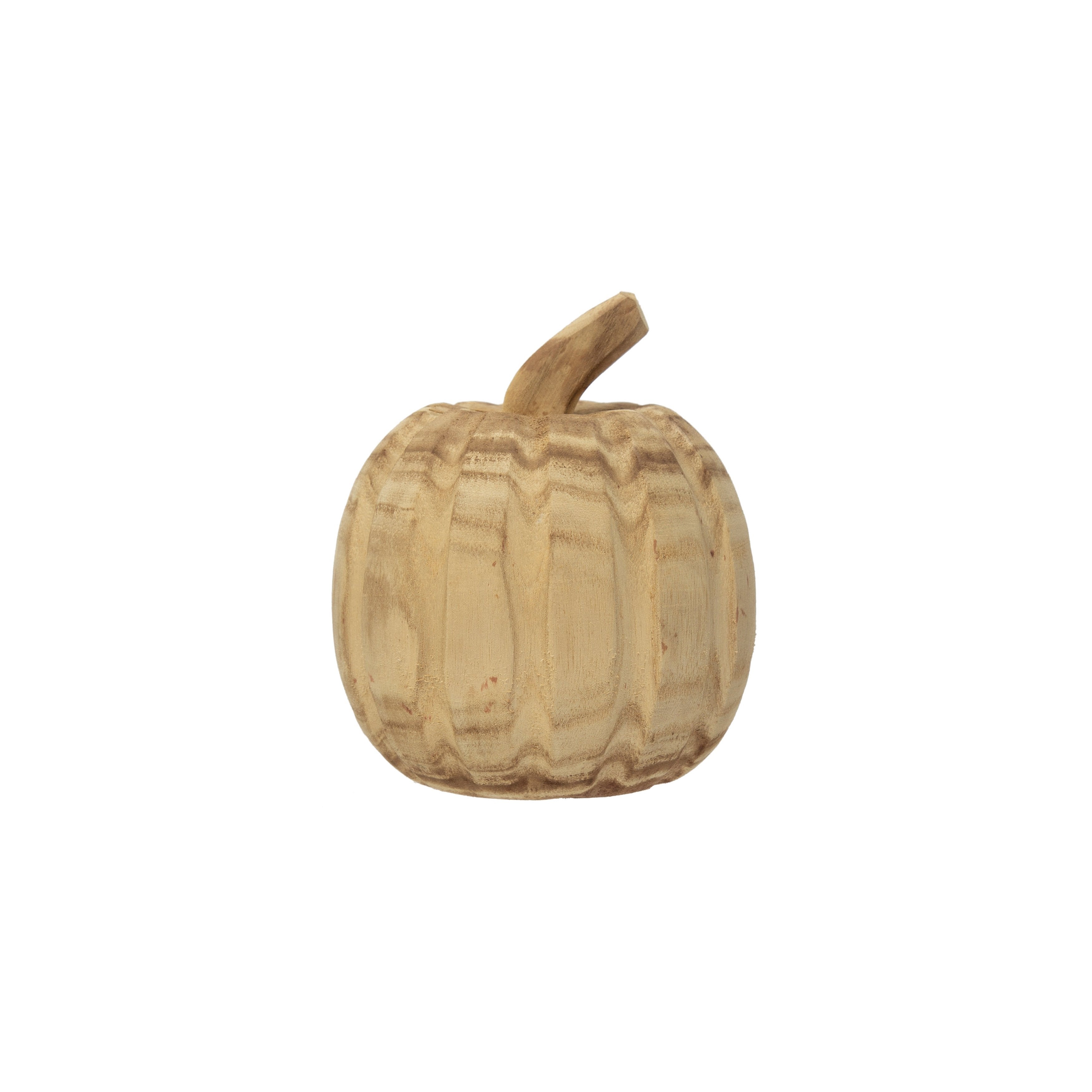Hand Carved Small Round Pumpkin