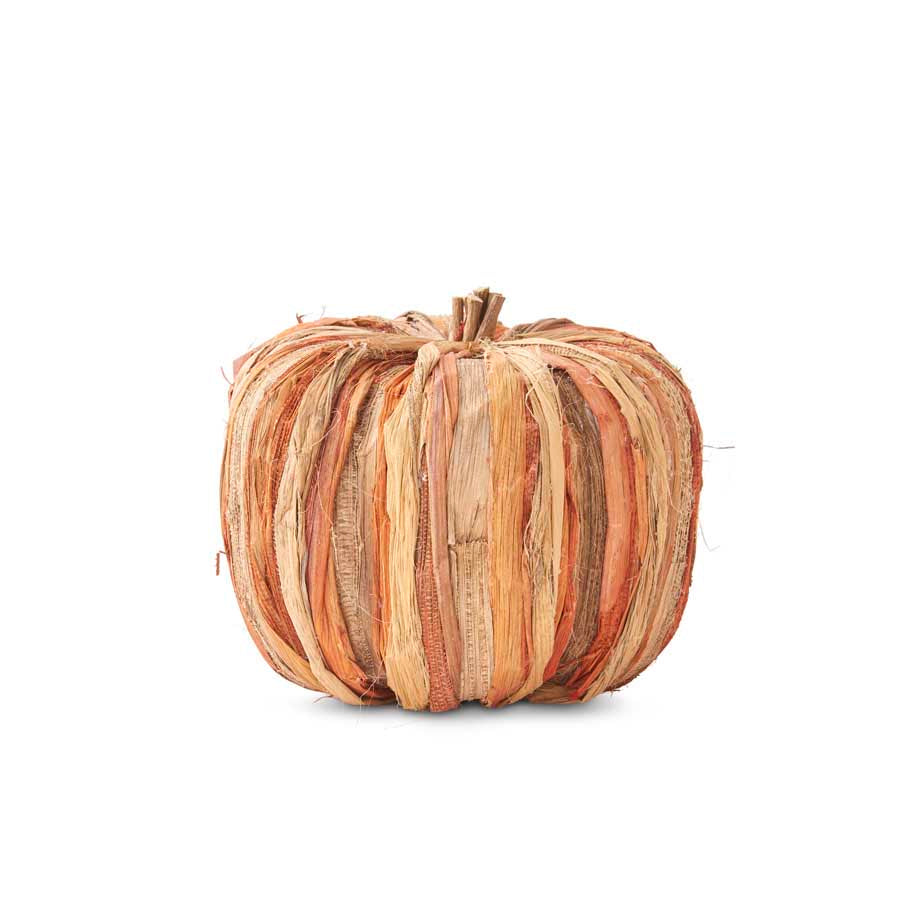 14" Corn Husk Pumpkin